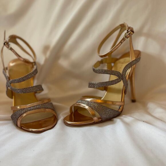Ivanka Trump rose gold sparkle heels/Size 6 - Picture 4 of 8